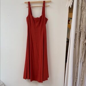 Christian Lacroix red/rust Midi Dress